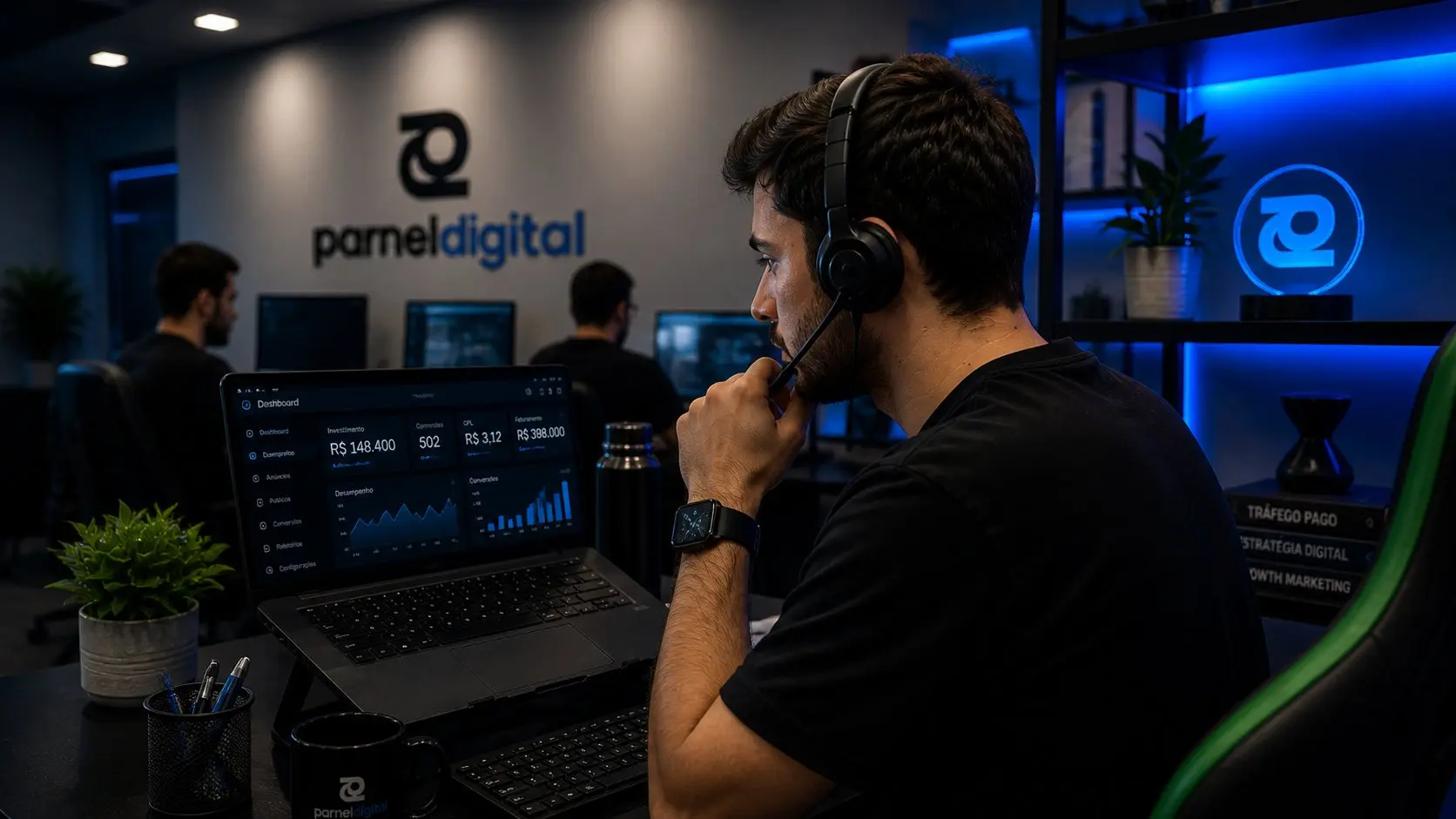 Especialista Parnel atendendo cliente